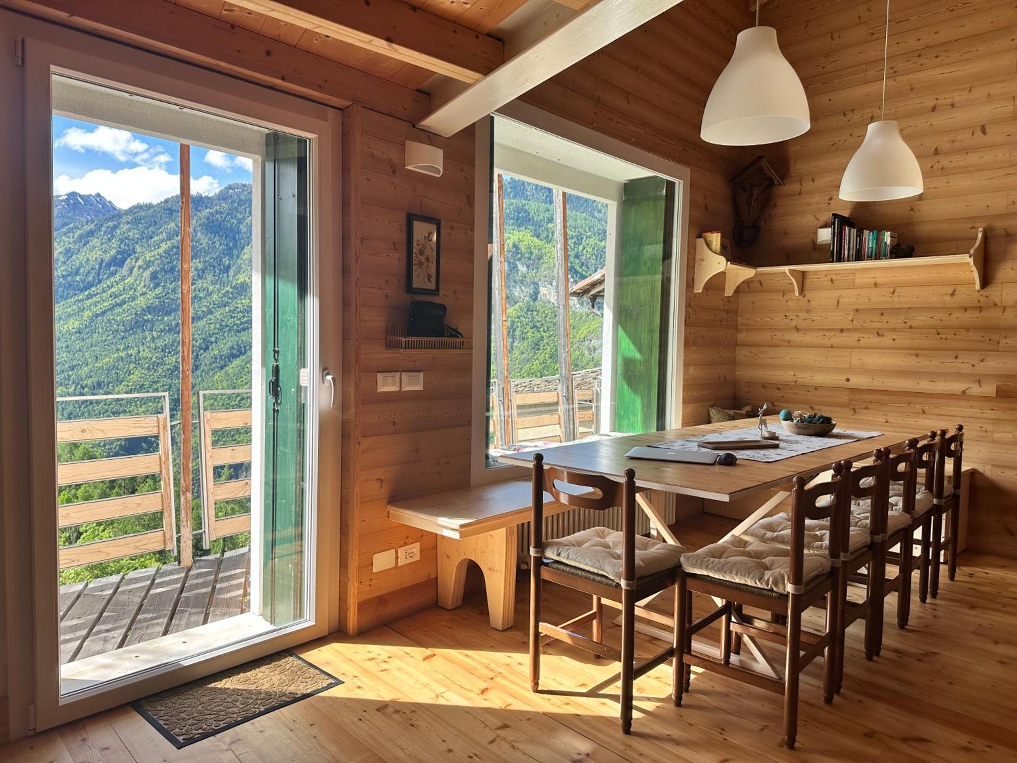 Cielo E Terra Chalet Zencheri Con Vista Panoramica Piazza  Eksteriør billede
